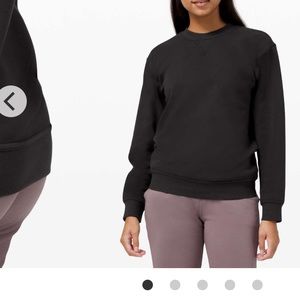 MUST GO- NWT Lululemon All Your crew sweatshirt -black size 10